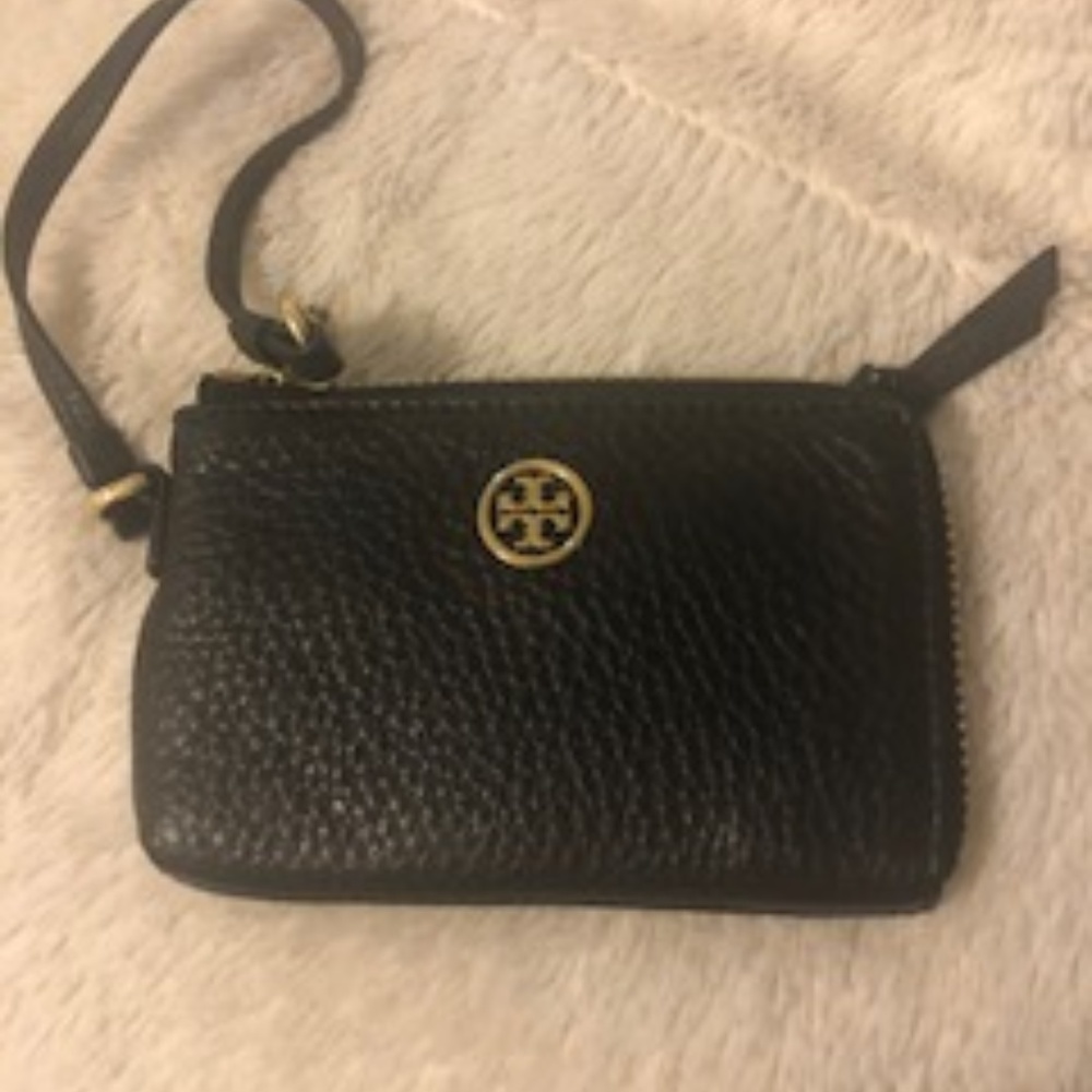 Tory Burch mini wristlet/card holder/change purse